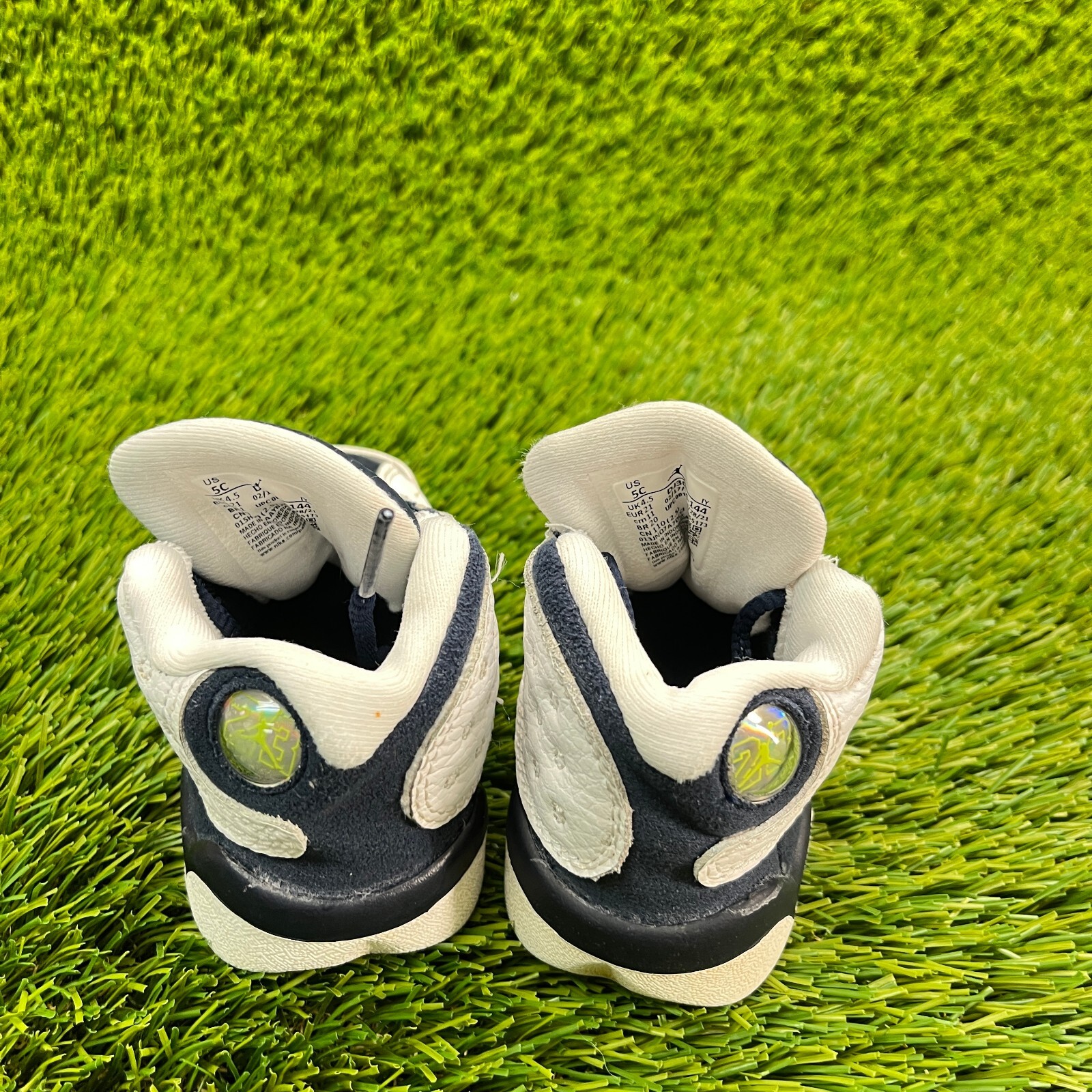 Nike Air Jordan 13 Retro Toddler Size 5C Blue White Athletic Shoes Sneakers thumbnail 7