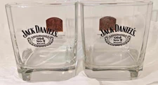 2 JACK DANIELS glasses 1913 Awarded the highest gold medal in Ghent, Belgium 