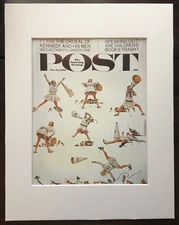 Norman Rockwell "Cheerleader" 11x14 Matted Art Print-Post Cover 1961