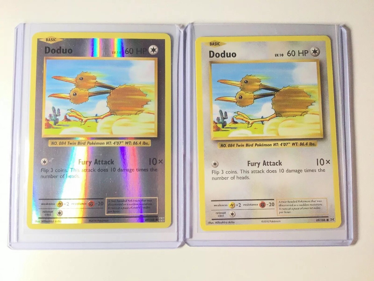 DODUO - XY Evolutions - 69/108 - REVERSE HOLO AND NON HOLO Pokemon