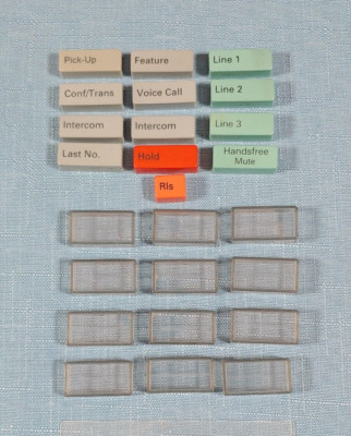 Meridian and Nortel Phone Key Caps M2000 Series Plastic Phone Push Button Covers