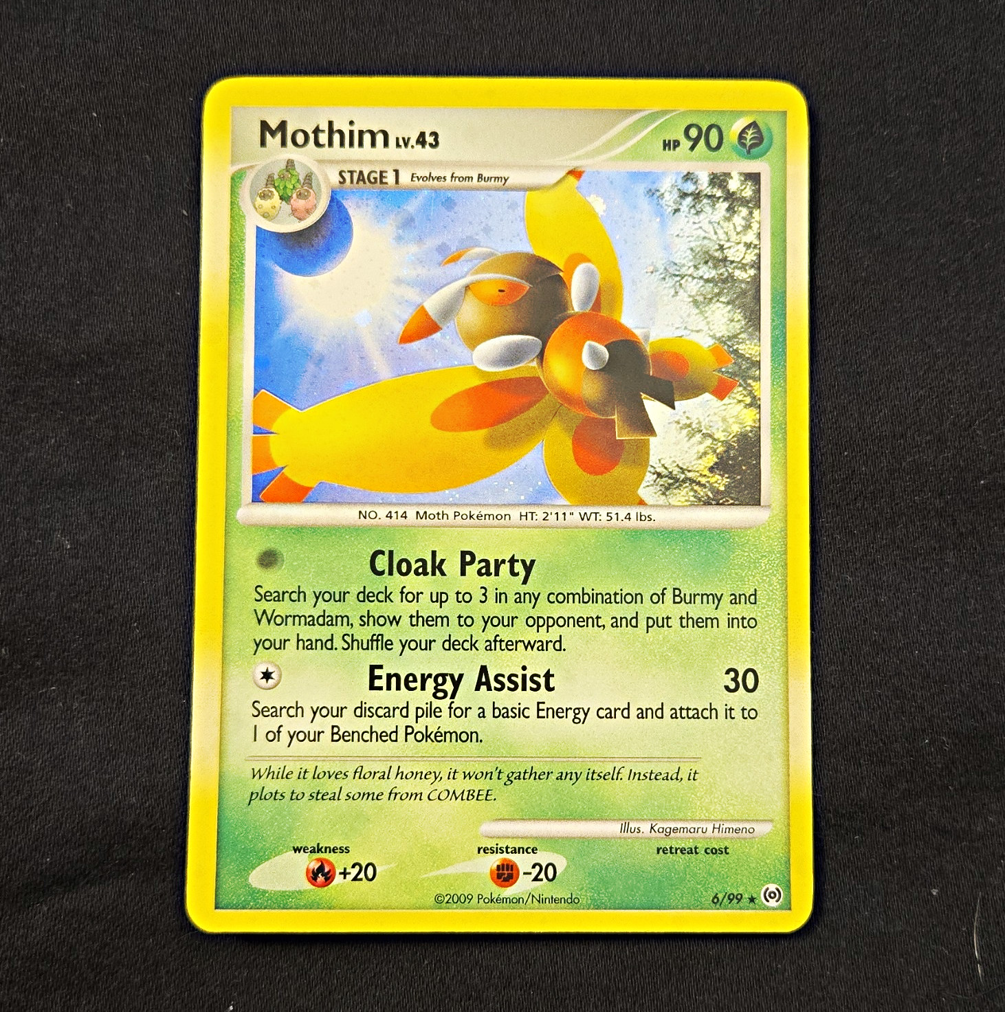 Mothim Arceus 6/99 Holo Rare MP