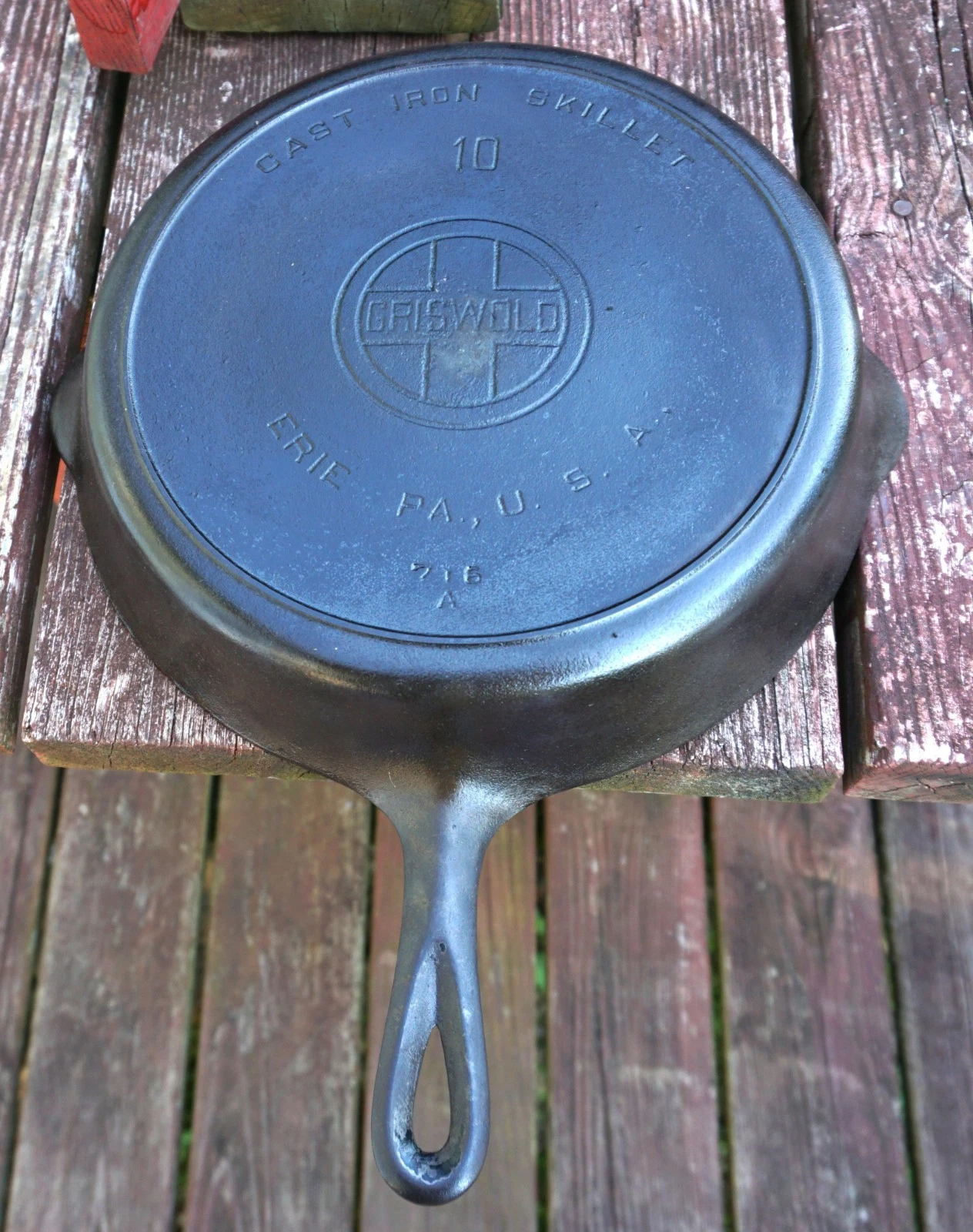 Griswold Cast Iron #10 Large Block Logo Skillet w/ Heat Ring - Spins
Opens in a new window or tab