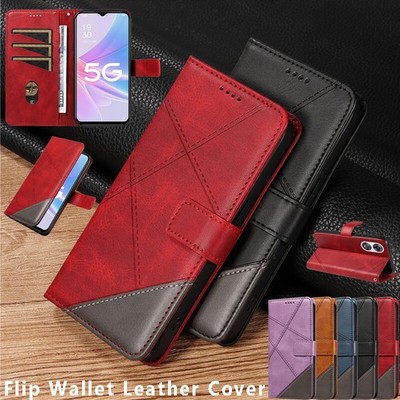 For OPPO A79 A38 A58 A78 A80 A77 A16S Reno 11F 5G Leather Wallet Case Flip Cover