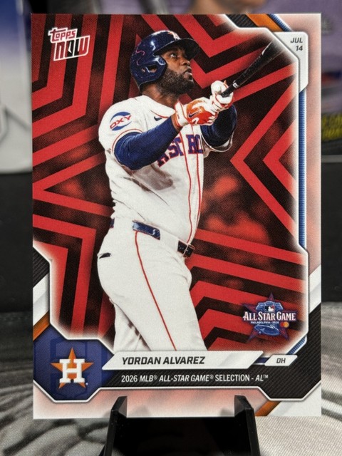2026 Topps Now All-Star Game Yordan Alvarez #ASG-YA Astros