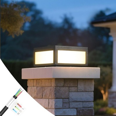 Mvbt Outdoor Post Lights Hard Wired Ac100-240V 11.8 Column Light Modern Pillar