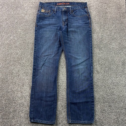 Cinch Ian Jeans 32x30 Blue Light Wash Denim Workwear Cowboy Rodeo Western