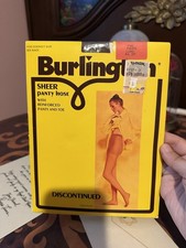VTG Burlington Sheer Nylon Pantyhose Reinforced Toe Taupe 730 USA DISCONTINUED