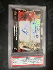 2024-25 Topps Deco UUC SCHWEINSTEIGR/MUSIALA Dual Auto Then And Now /5 PSA 9
