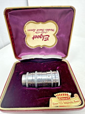 Elgeet 1 1/2 Lens 38mm Screw Mount f/2.5 Cine-Tel 8mm Movie No 2714 w/Case Cap