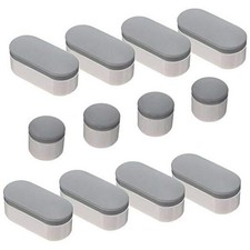 12 Pieces Universal Toilet Seat Bumpers Kit Toilet Bumpers with Strong