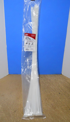 Malco 36 Inch Nylon Zip Ties 175lb Tensile for Flex Duct Installations 25-Pack