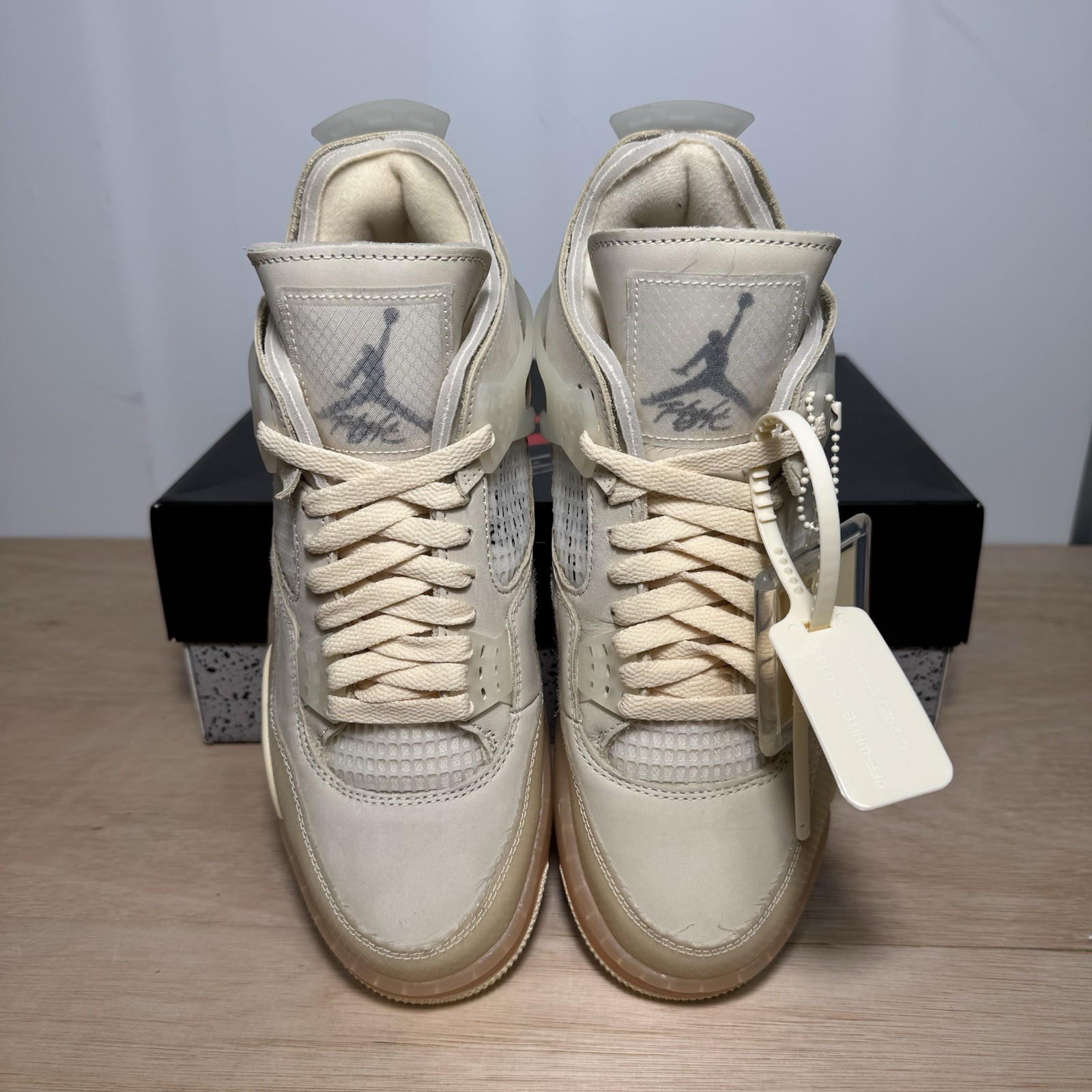 OFF WHITE X NIKE Off White x Nike Air Jordan 4 Retro Sail taglia UK 7 5 nuove con scatola originale