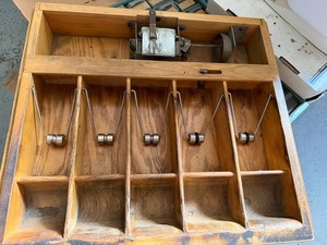 Vintage Indiana Cash Drawer Wood Register Serial No 635871, drawer only