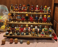 PLAYMOBIL Mixed Lot 10 Figures Pirates Knights Police Officers w/ Accessories