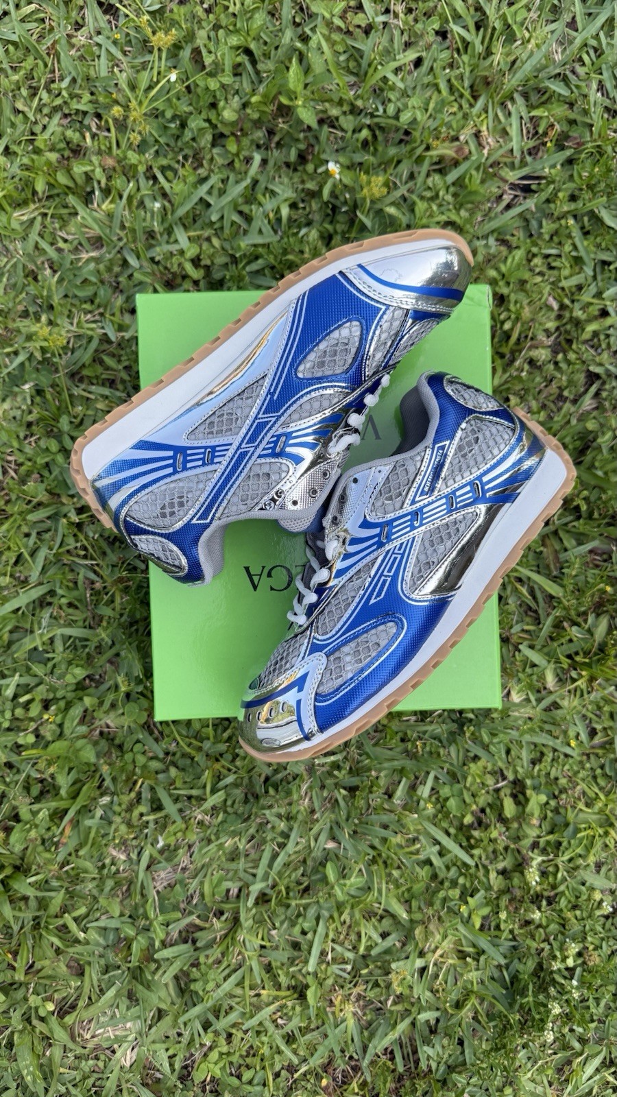 Bottega Veneta Orbit Sneakers Blue, Size 42