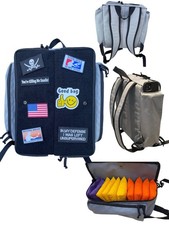 Cornhole Bags Backpack Carrier Holds 16-24 Bean Bags with Adjustable Straps