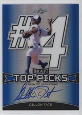 2015 Leaf Metal Draft Top Picks Blue Prismatic 8/15 Dillon Tate #TP-DT1 Auto nd3
