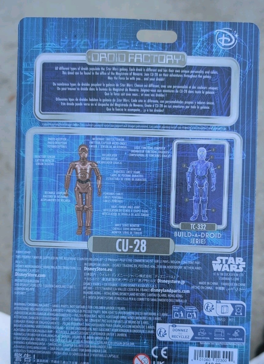 NEW💥2026 Disney Parks Star Wars CU-28 Action Figure Droid Factory Monthly Drop