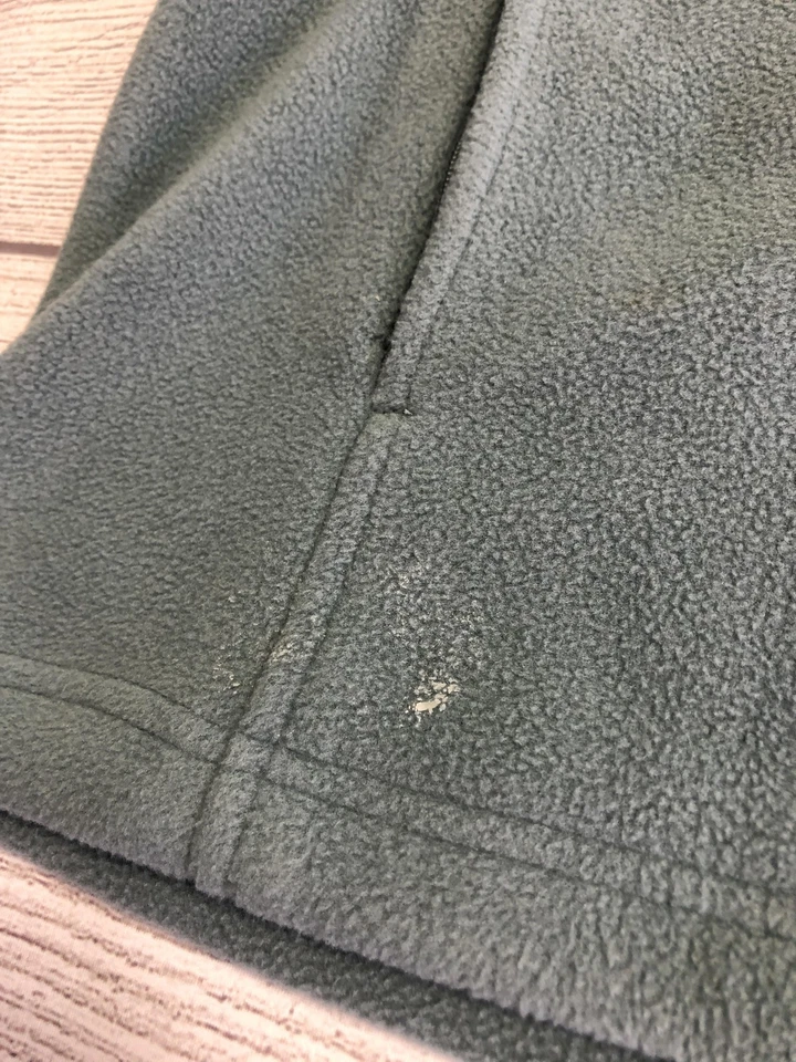 Natural Reflections Vest Womens Medium Green Fleece Full Zip Sleeveless Outdoors - Image 3 of 4