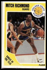 Fleer 1989-90 Fleer Mitch Richmond #56 Basketball