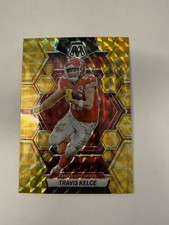 2023 Panini Mosaic - Travis Kelce #113 Reactive Yellow Mosaic Prizm