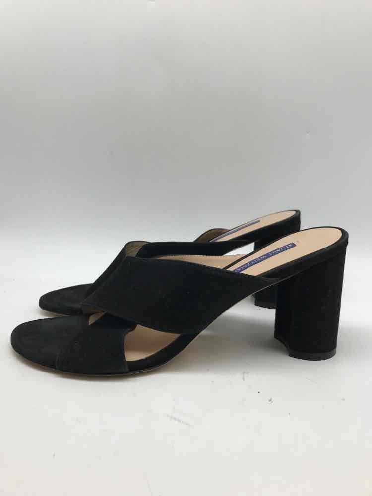 Stuart Weitzman Black Size 10.5 Slide Heels