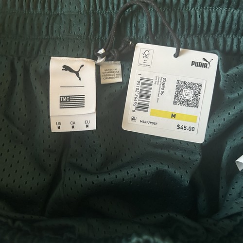 Puma X TMC Everyday Hussle Mesh Shorts Green Casual Athletic Bottoms Men’s Med - Picture 6 of 9