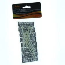 16 Brush Rollers & Pins Small Mini Hair Curlers Bristles 2" X 1/2" Kid