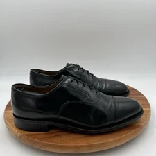 Size 7.5 D/B Johnston & Murphy Mens Optima Black Leather Oxford Dress Shoes