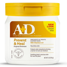 A D Original Diaper Rash Ointment, Skin Protectant With Lanolin and Petrolatum,