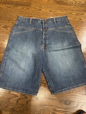 vintage marithe francois girbaud Men  s Jean Shorts Size 36 Rare Blue Jean Shorts