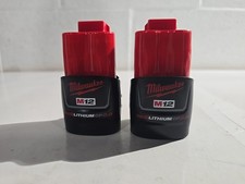 Genuine Milwaukee 48-11-2420 Batteries 12 V, 2.0Ah M12 Red Lithium Ion pack of 2