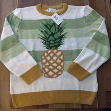Women’s HOUSE OF SUNNY PINEAPPLE innocent drinks Jumper Size UK SMALL  BRAND NEW
