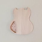 DIY 6 String Electric Guitar Kit Black pickguard Unfinish LY — photo 9