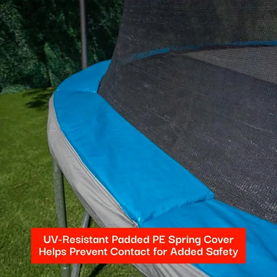 Bounce Pro TR-0343SF-10 10' Round Trampoline with Safety-Enclosure