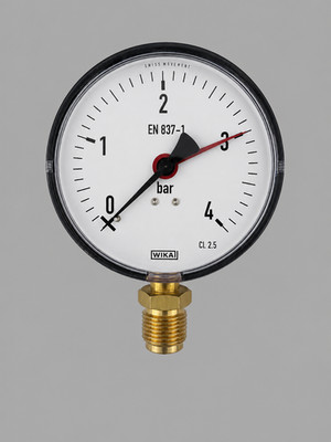 WIKA Manometer 0 4 bar DN100 G1/2'' unten EN 837-1 Cl. 2.5   Neu