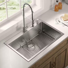 24.17 In. X 13.11 In. Rear Drain Heavy-Duty Stainless Steel Sink Grid