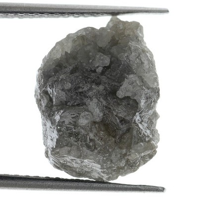 BIG Cubiq Grey Color Unique 7.50 Ct Natural Nice Rough Loose Raw Diamond