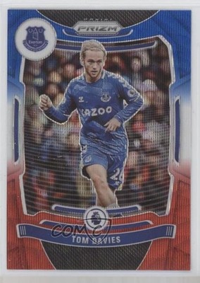 2021-22 Panini Prizm Premier League Red White & Blue Prizm Tom Davies #103 14dq