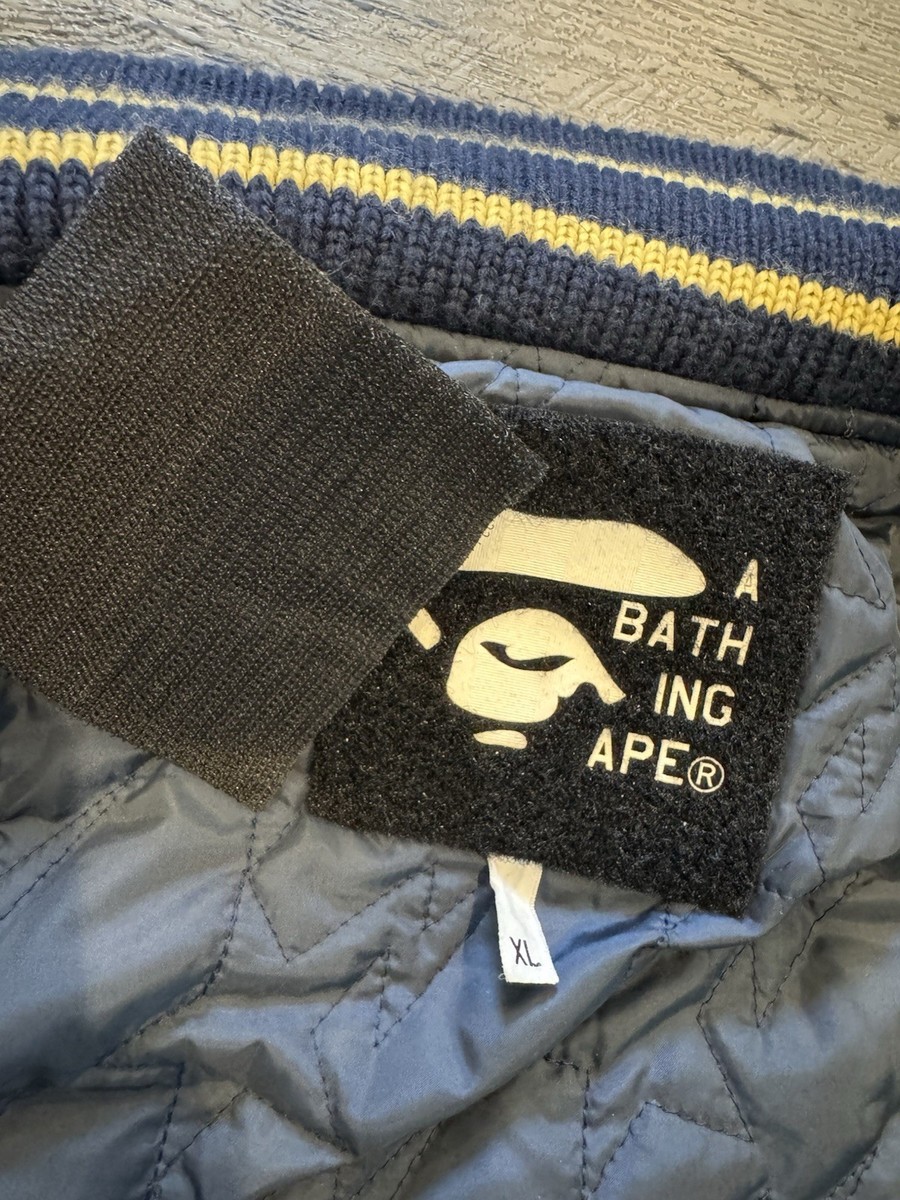 RARE! A BATHING APE × FUTURA UNKLE 77 VARSITY JACKET Bape | eBay