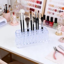 26 Holes Acrylic Nail Brushes Organizer Nail Art Kit Storage Tools Pen Display