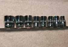 TITAN 8PC 3/8" DRIVE SPLINE SOCKET SET SAE