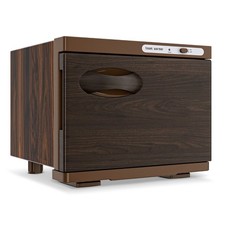 8L Electric Towel Warmer Cabinet Wood Grain Finish, Hot Towel Heater for Spa Use