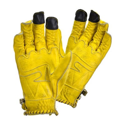 By City Second Skin Motorrad Handschuhe Gelb L