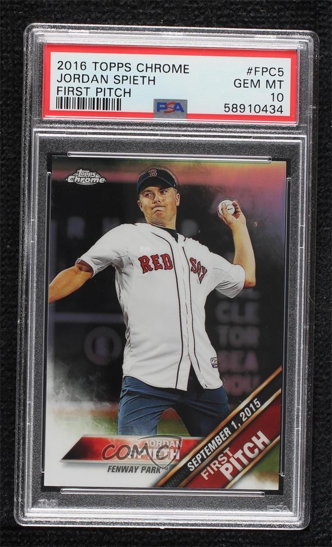 2016 Topps Chrome First Pitch Jordan Spieth #FPC-5 0c37