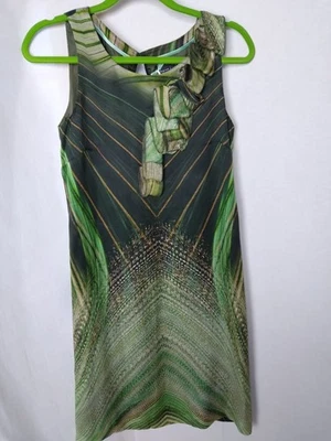 Damen Kleid Sommer abstraktes Muster 100% Seide von comma in Gr.34 - Bild 1 von 4