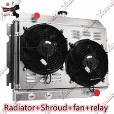 3 Rows Radiator Shroud Fan Relay Fit 1970-74 Dodge Challenger Mopar Plymouth V8 3 Rows Radiator Shroud Fan Relay Fit 1970-74 Dodge Challenger Mopar Plymouth V8