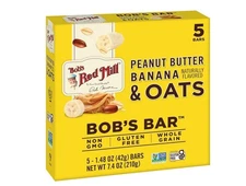 Bob's Red Mill Peanut Butter Banana & Oats Snack Bar, 7.4 Oz - Pack Of 1