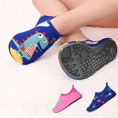 Kinder Rutschfeste Wasserschuhe Aquaschuhe Badeschuhe Strandschuhe Schwimms W6J0